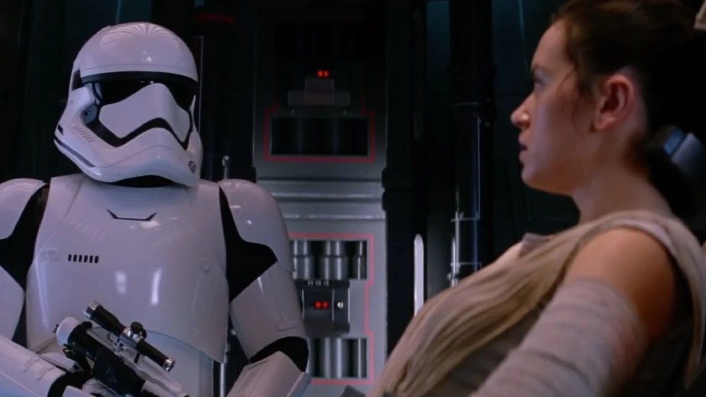 Daniel Craig as a Stormtrooper in Star Wars: The Force Awakens (2015)