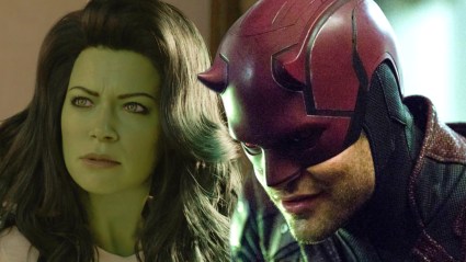 Split image of She-Hulk and Daredevil in the MCU