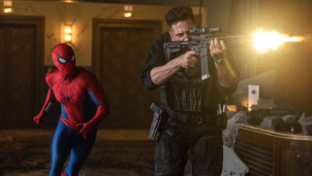 Cover of The Amazing Spider-Man #129 featuring the first Punisher
