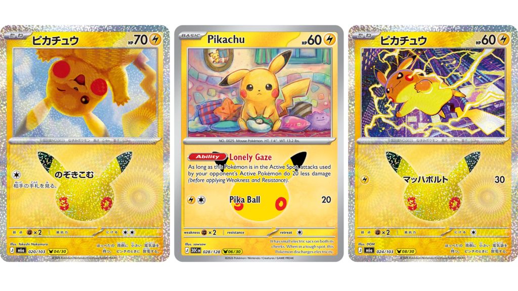 30th Celebration Pikachu Promos Pt. 2