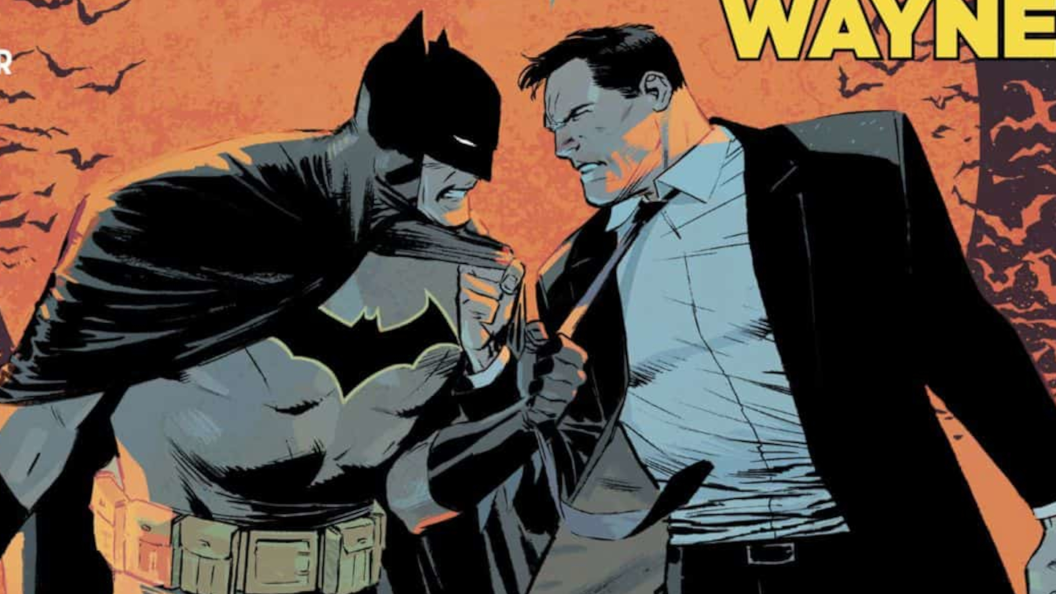Collage of characters who filled in as Batman