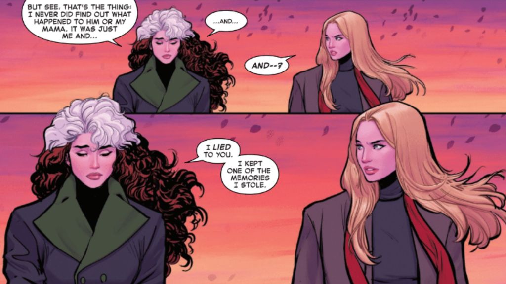 Captain Marvel and Rogue in Marvel Comics