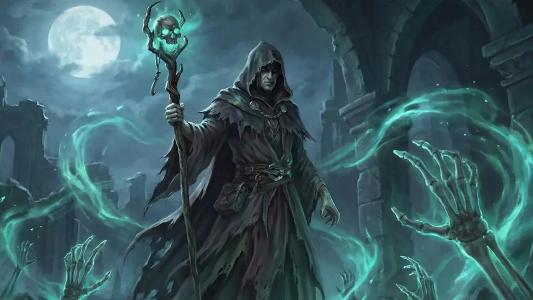 D&D Necromancer Wizard character