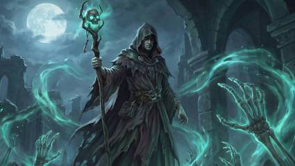 D&D Necromancer Wizard character