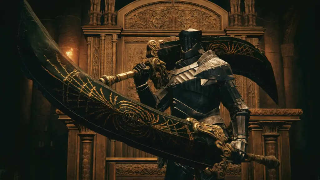 Elden Ring Tarnished Edition character using Radahn's swords