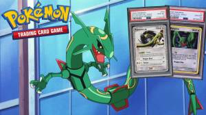 Rayquaza Pokรฉmon Cards Fly High, Soaring to Record Prices at Auction