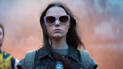 Laura wearing sunglasses in Deadpool and Wolverine