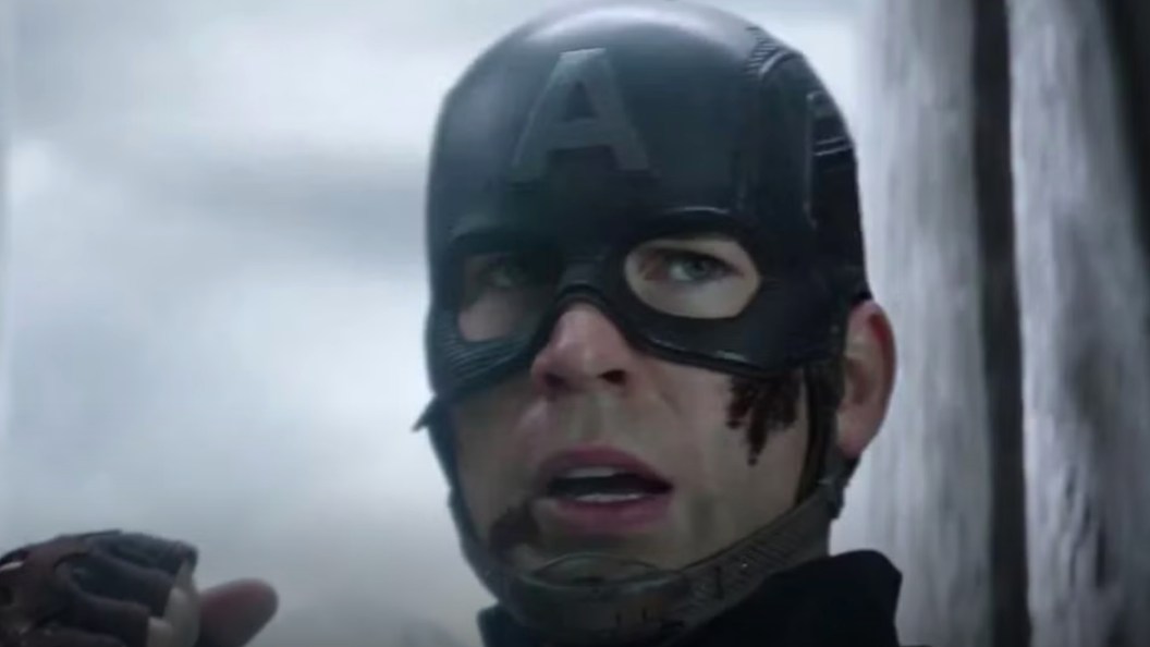 Captain America getting ready to fight Iron Man more