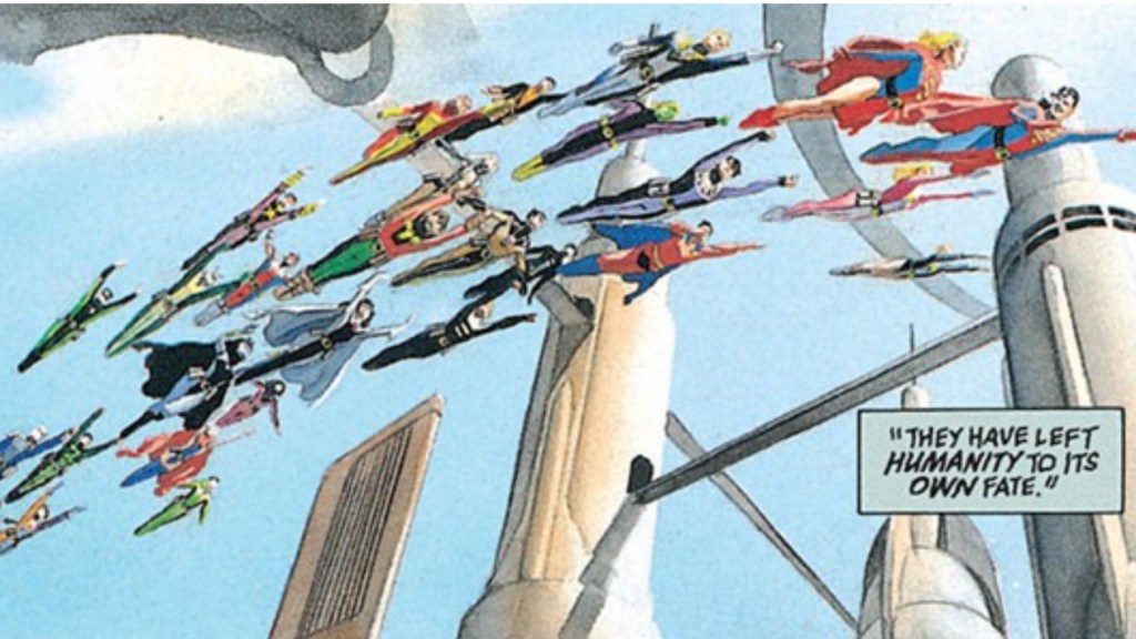 The Legion of Superheroes from the Kingdom Come future