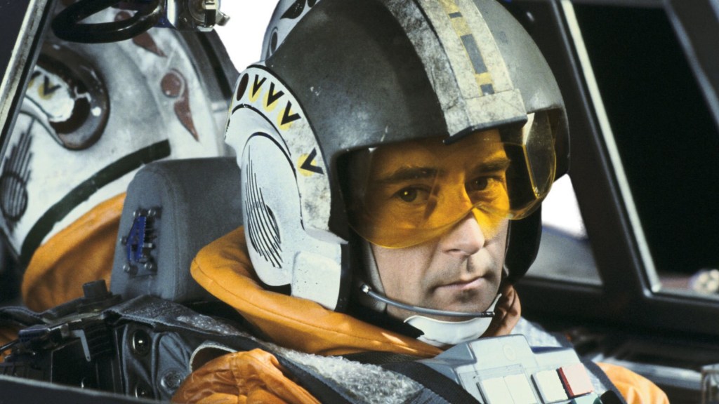 Wedge Antilles in the cockpit of his X-Wing