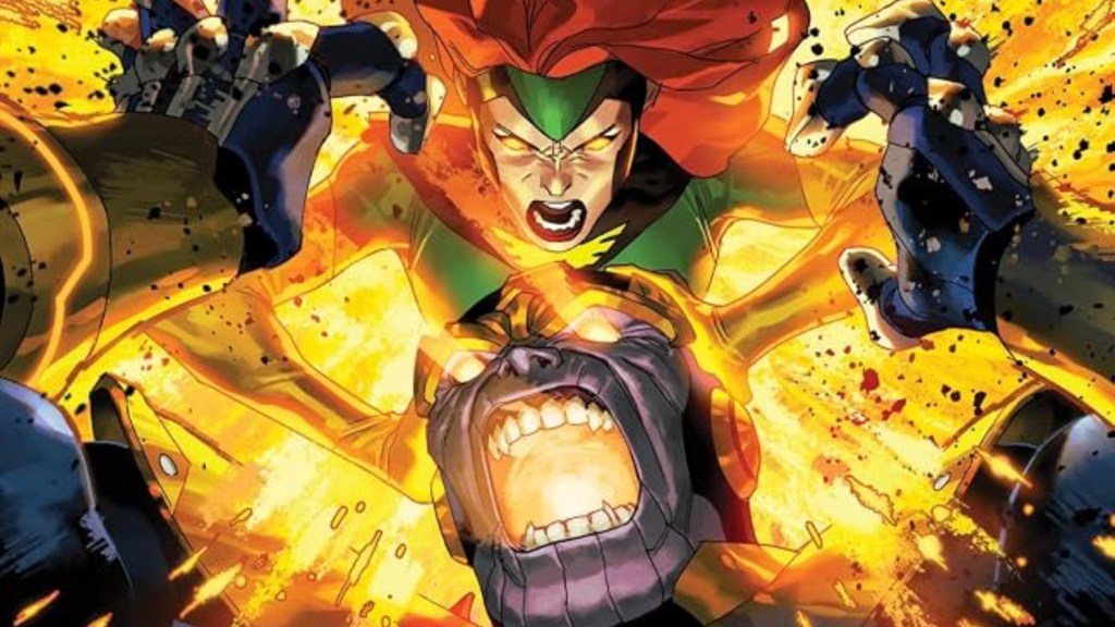 Jean Grey mindblasting Thanos