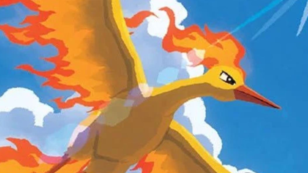 Moltres Pokemon TCG 30th Celebration Closeup