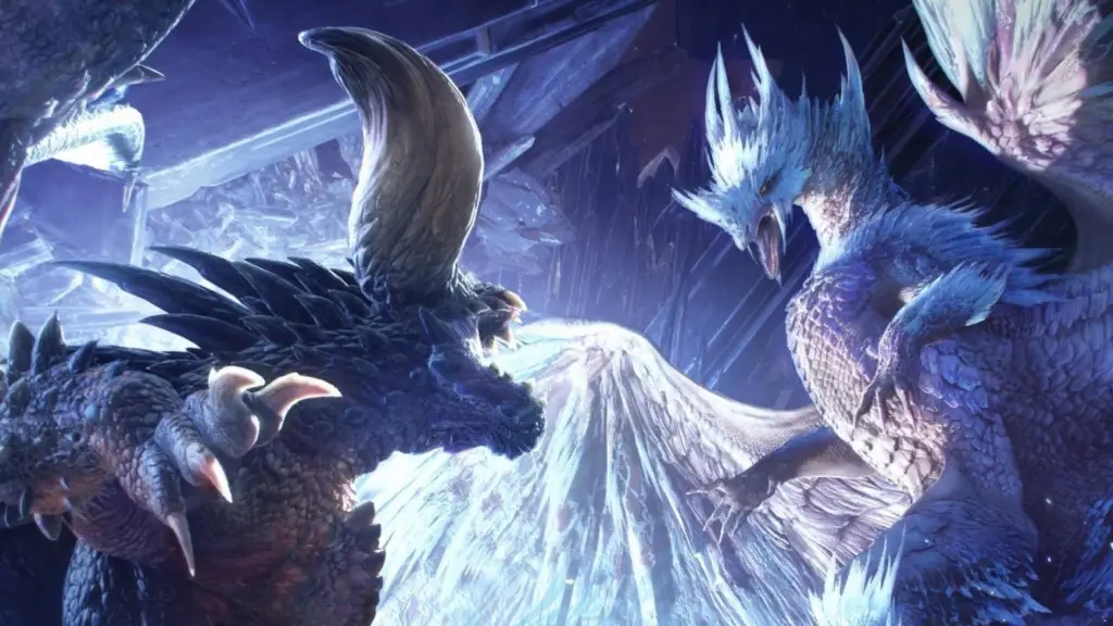 Monster Hunter World Iceborne monsters fighting