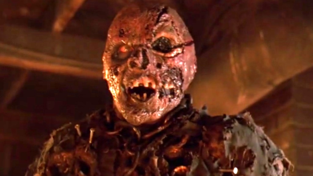 Jason Voorhees unmasked in Friday the 13th Part VII.