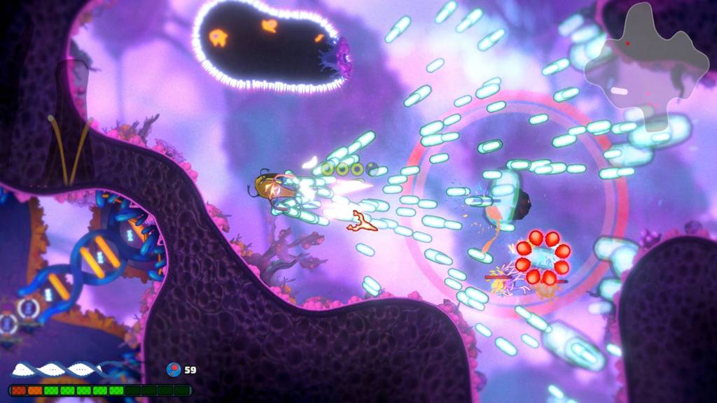 Pathogenic bullet hell gameplay image