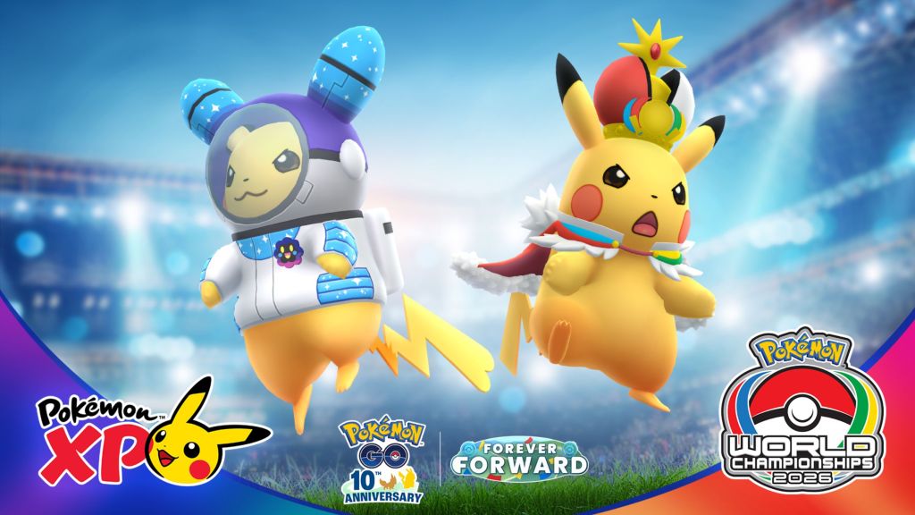 Pokemon Go Worlds and Pokemon XP Costumed Pikachu