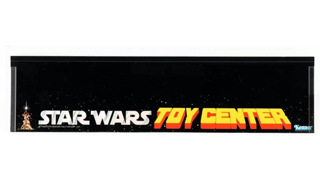1979 Kenner Star Wars Toy Center shelf talker display ad.