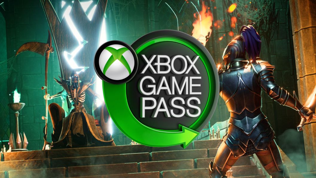 Xbox Game Pass Logo with RuneScape Dragonwilds Background
