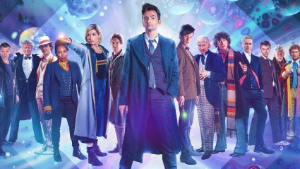 Line-up of all Doctors in Doctor Who