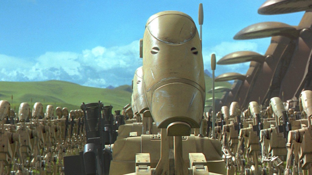 Battle droids in Star Wars: The Phantom Menace