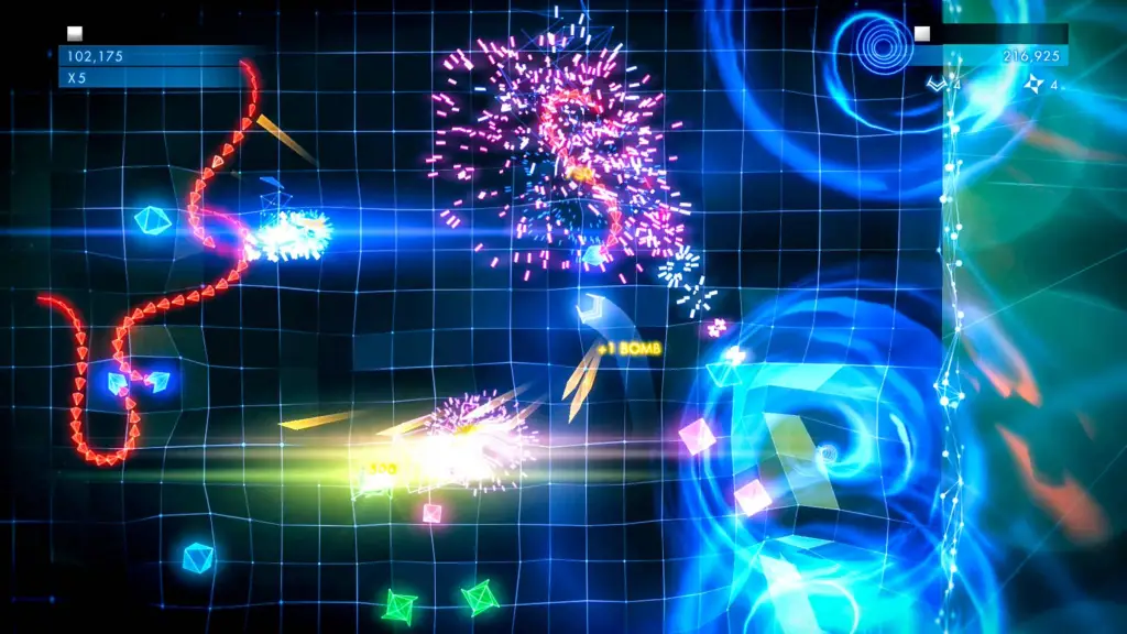 Geometery Wars game from Project Gotham Racing 2