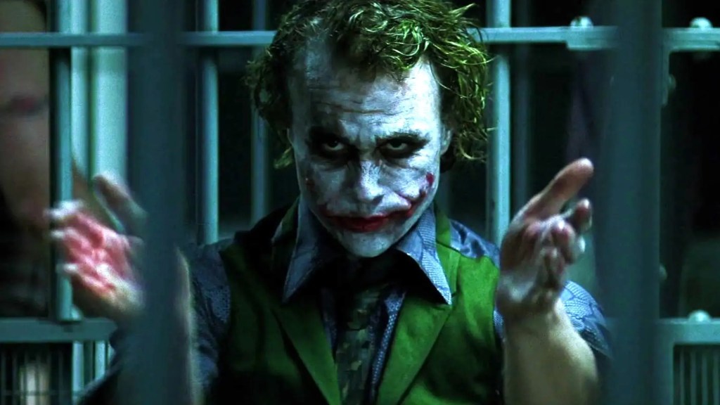 Heath Ledger as Joker in The Dark Knight