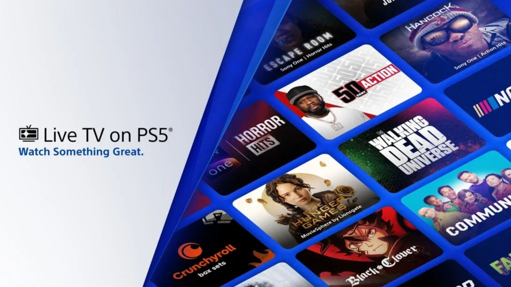 Live TV on PS5 Banner
