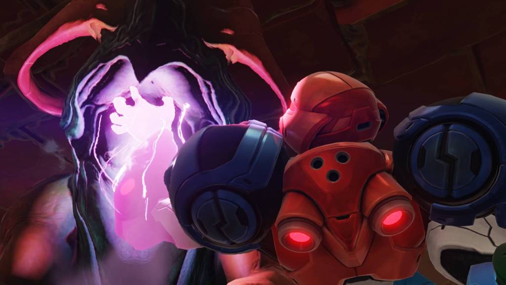 Metroid Ravenous Samus consuming a boss enemy