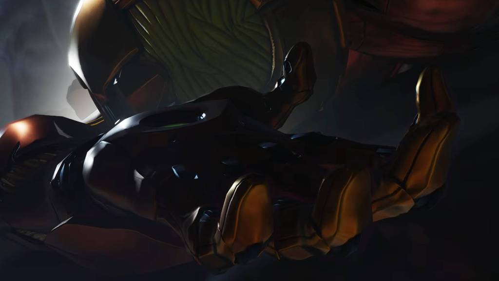 Metroid Ravenous Samus recovering after losing fight