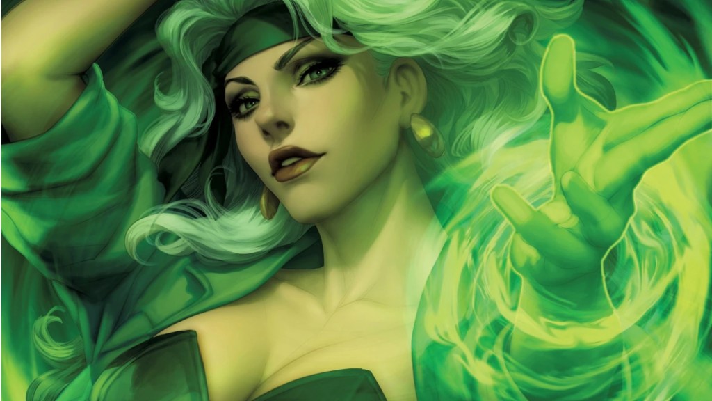Fire using her powers