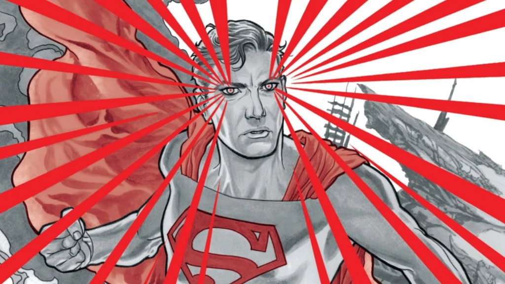 Superman firing his heat vision