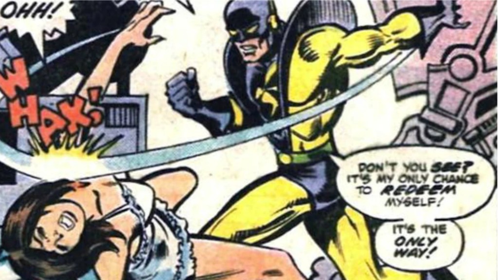 Yellowjacket slapping the Wasp