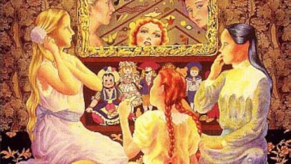 Alice, Dorothy, and Wendy talking and brushing their hair next to a mirror