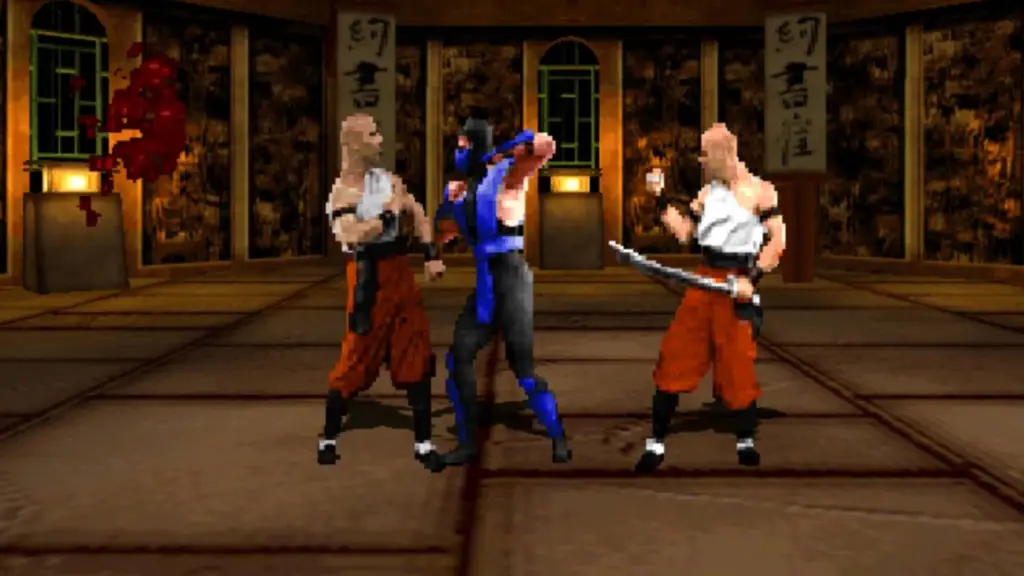 Mortal Kombat Mythologies Sub-Zero side scrolling gameplay