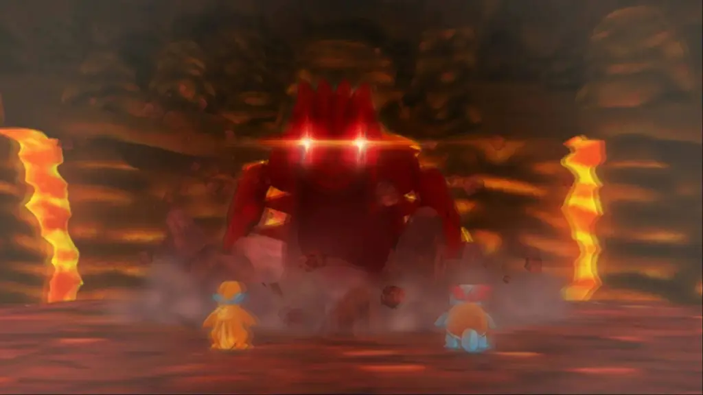Pokemon Mystery Dungeon Red Rescue Team Groudon boss fight