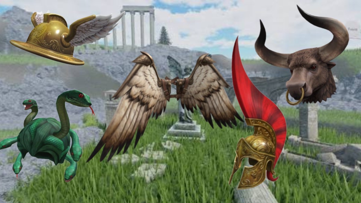 Ares War Helmet Roblox accessory equipped on a custom avatar