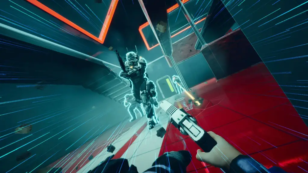 Severed Steel sliding combat gameplay