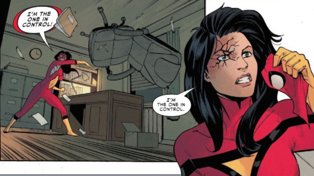 Spider-Woman scarred