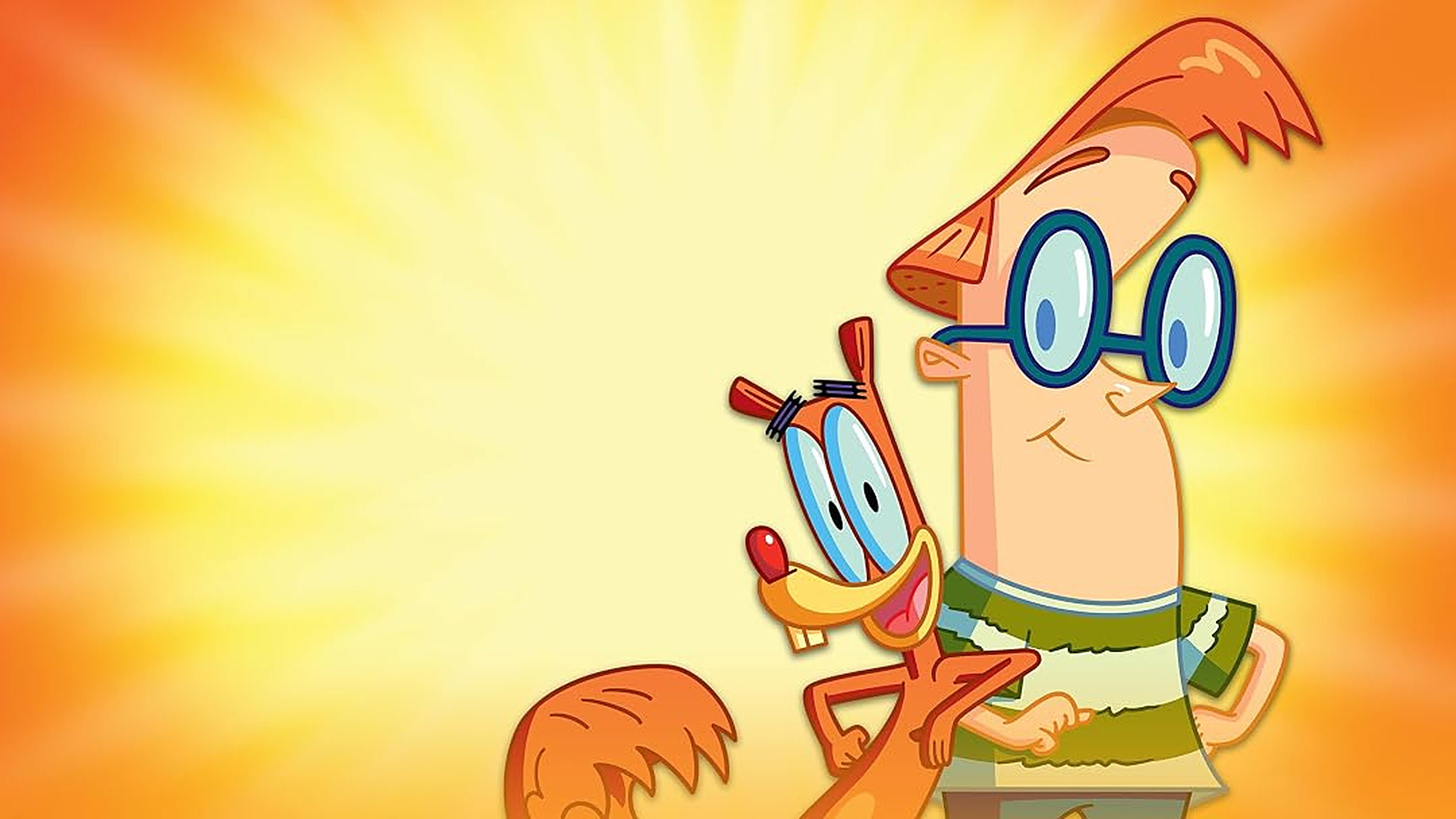 Rodney and Andy in the Cartoon Network series Squirrel Boy.