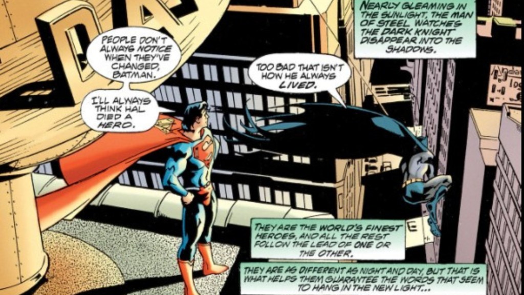 Superman and Batman in Final Night