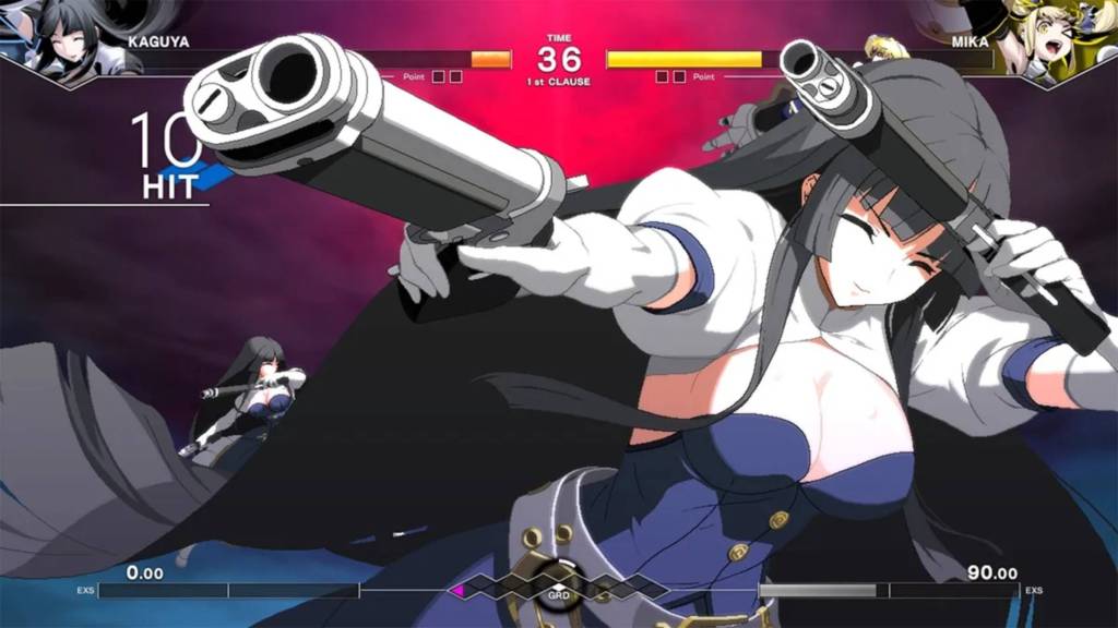 Under Night In-Birth 2 Kaguya doing super move