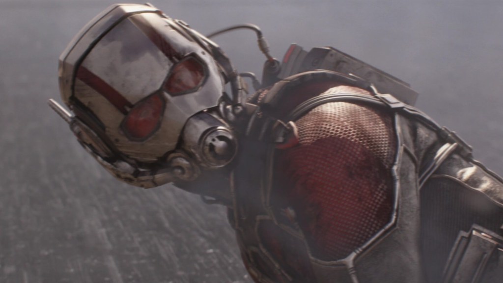 Hank Pym in his Ant-Man suit in the MCU