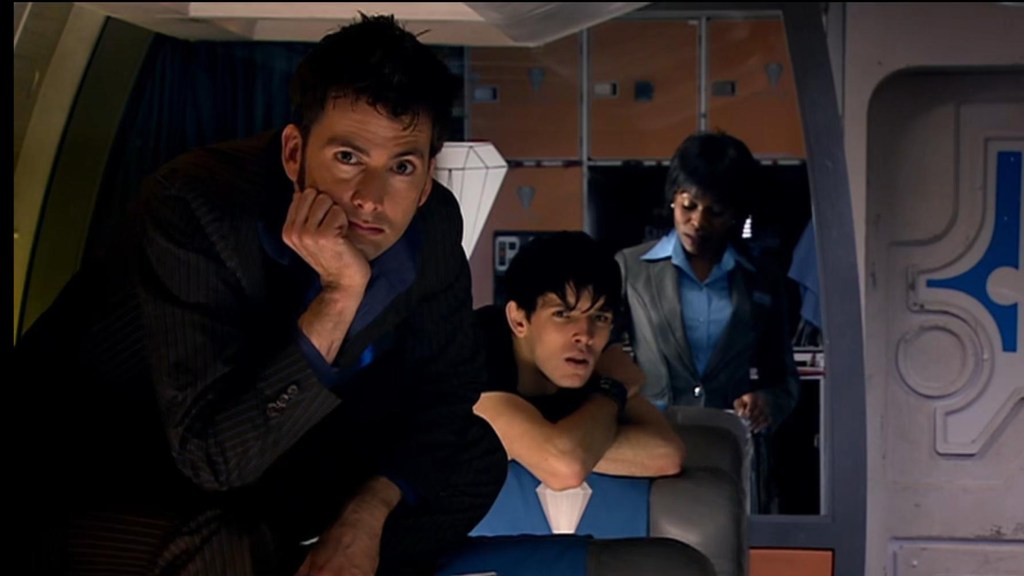 A still from the Doctor Who episode Midnight