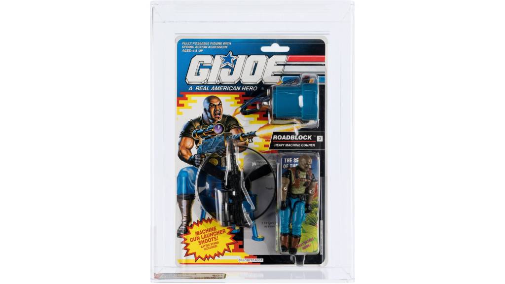 G.I. Joe Roadblock (v4) recalled version in its original packaging.