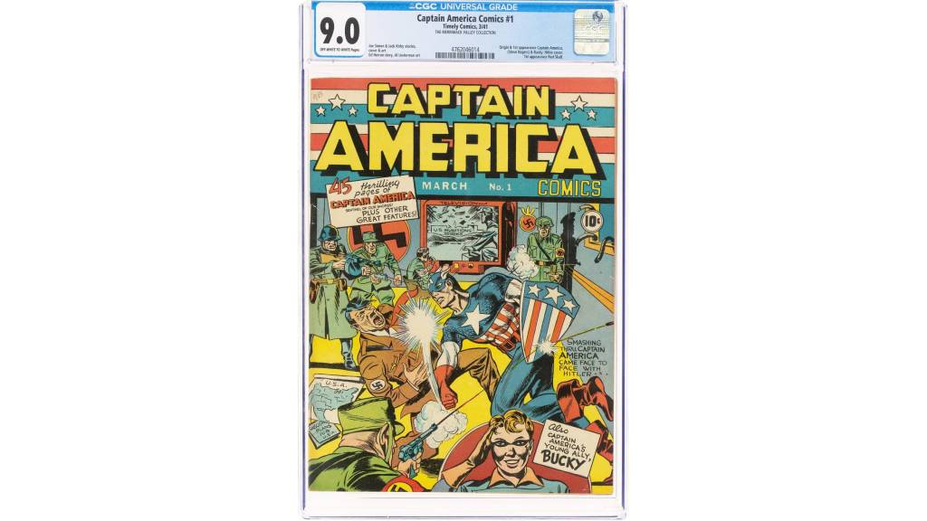 A copy of Captain America #1.