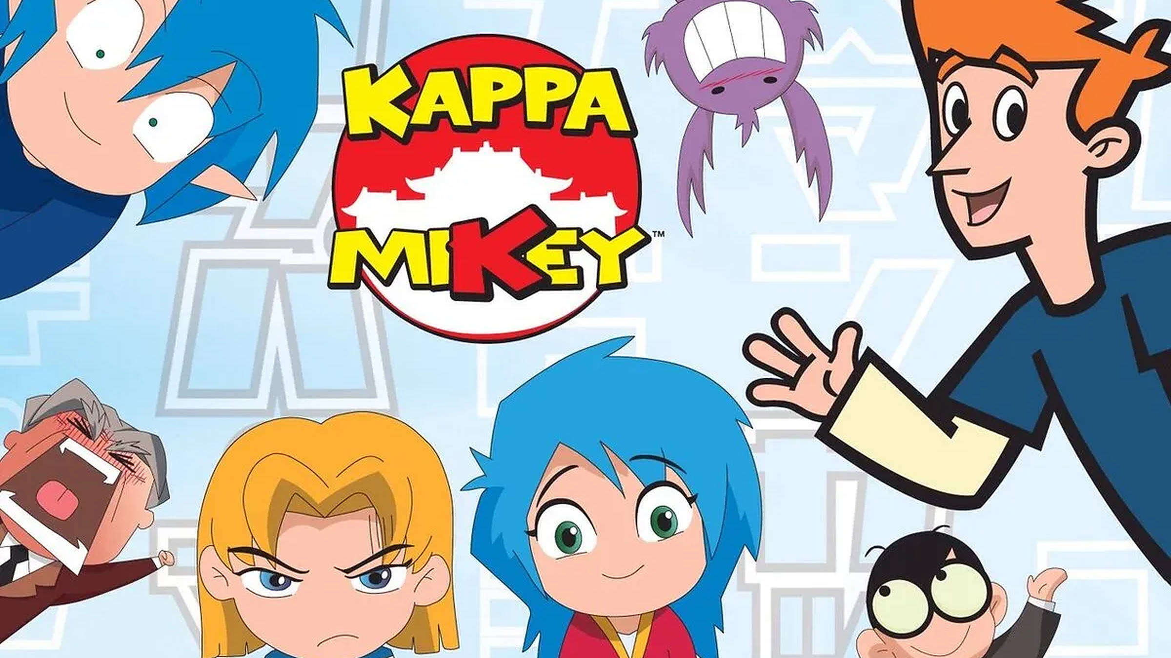 Mikey Simon and the LilyMu cast in Kappa Mikey.