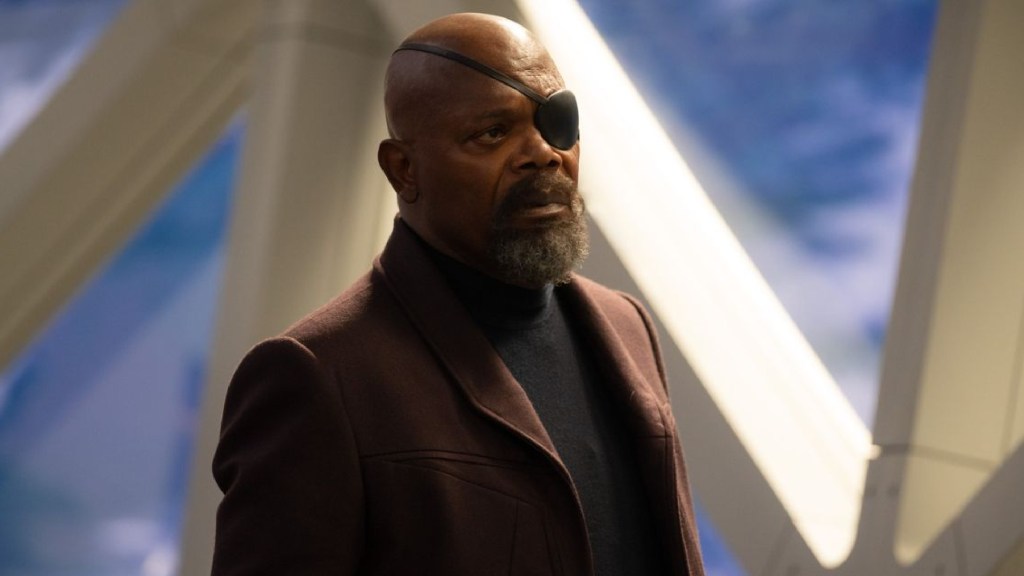Samuel L Jackson as Nick Fury in The Marvels