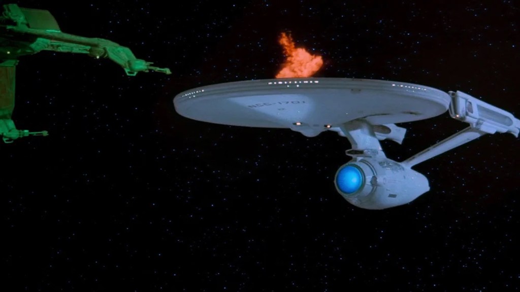 The refit Consitution-class Enterprise in Star Trek