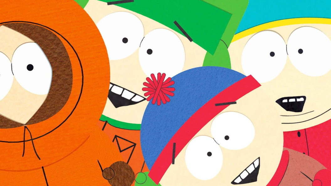 Kenny, Kyle, Stan, and Cartman in South Park