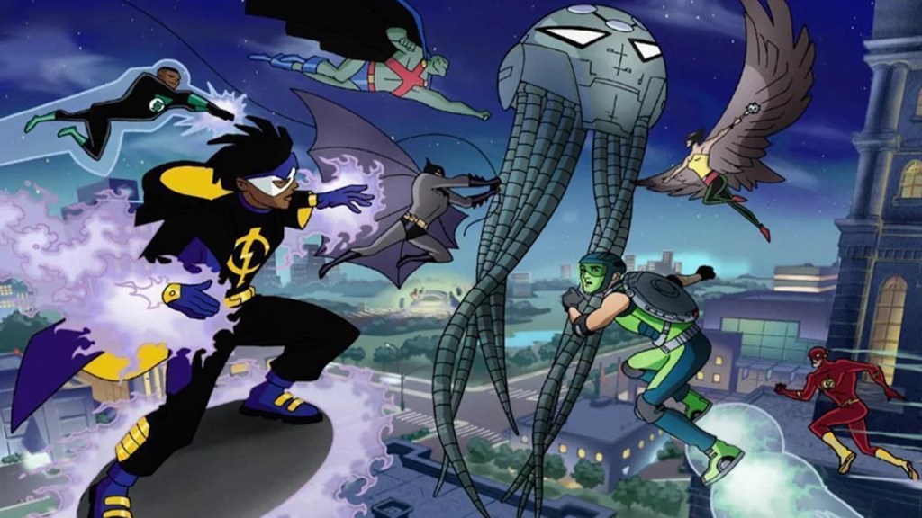 Static and The Justice League in Static Shock